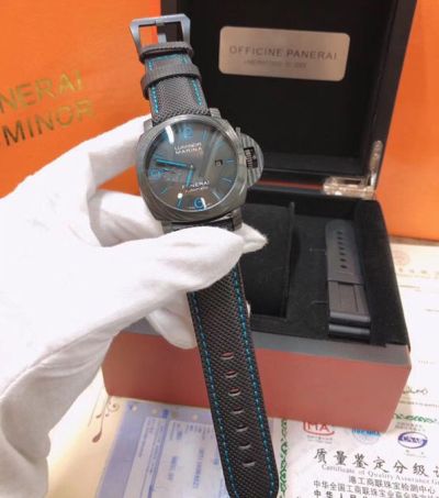 Panerai Luminor Marina Seagull Automatic Movement 316L Steel 47mm Black Watch